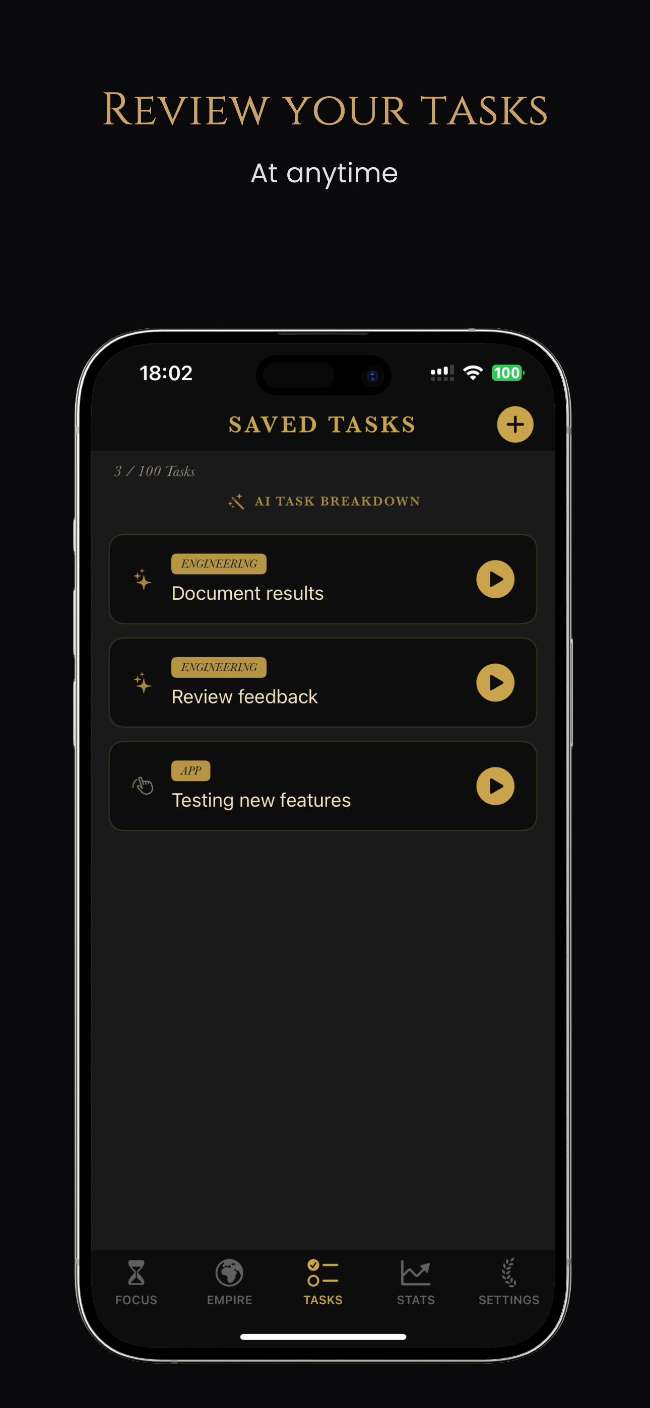 Review Your Tasks
