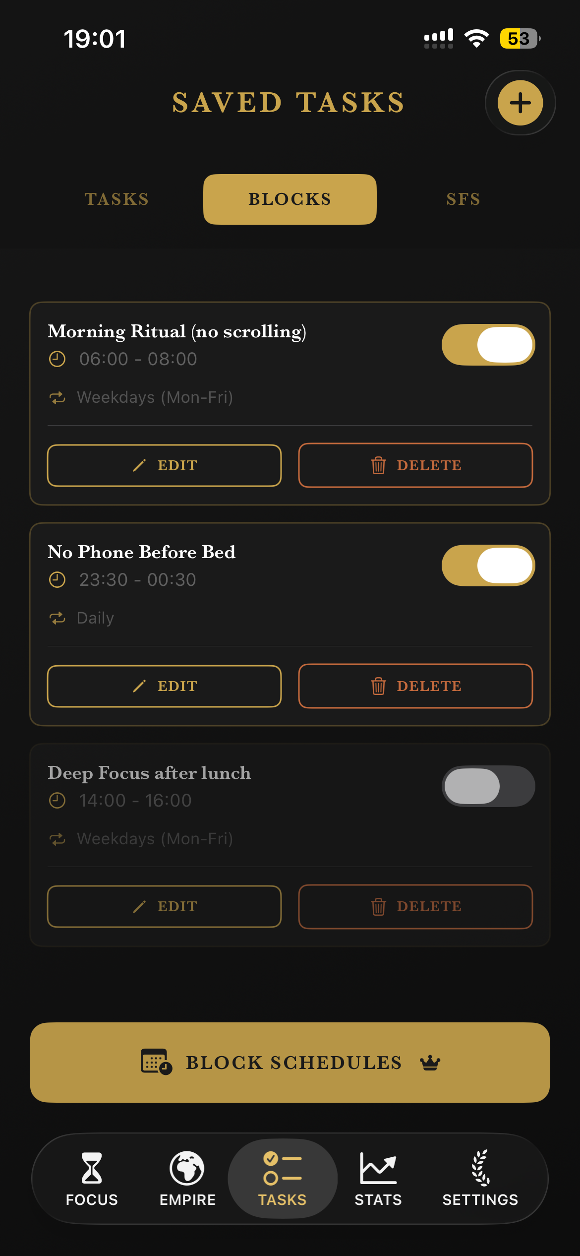 Block Schedules - Automated App Blocking
