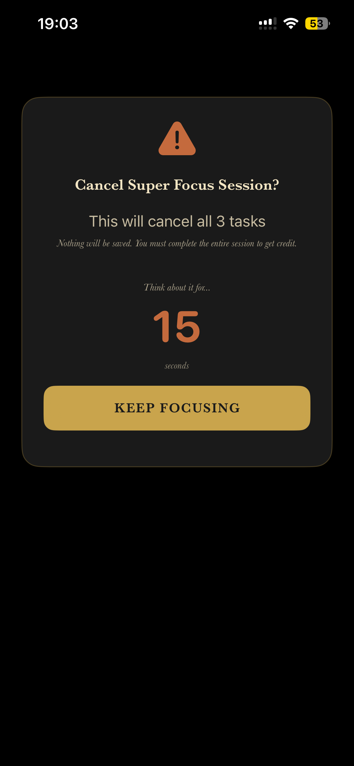 15-Second Cooldown Timer