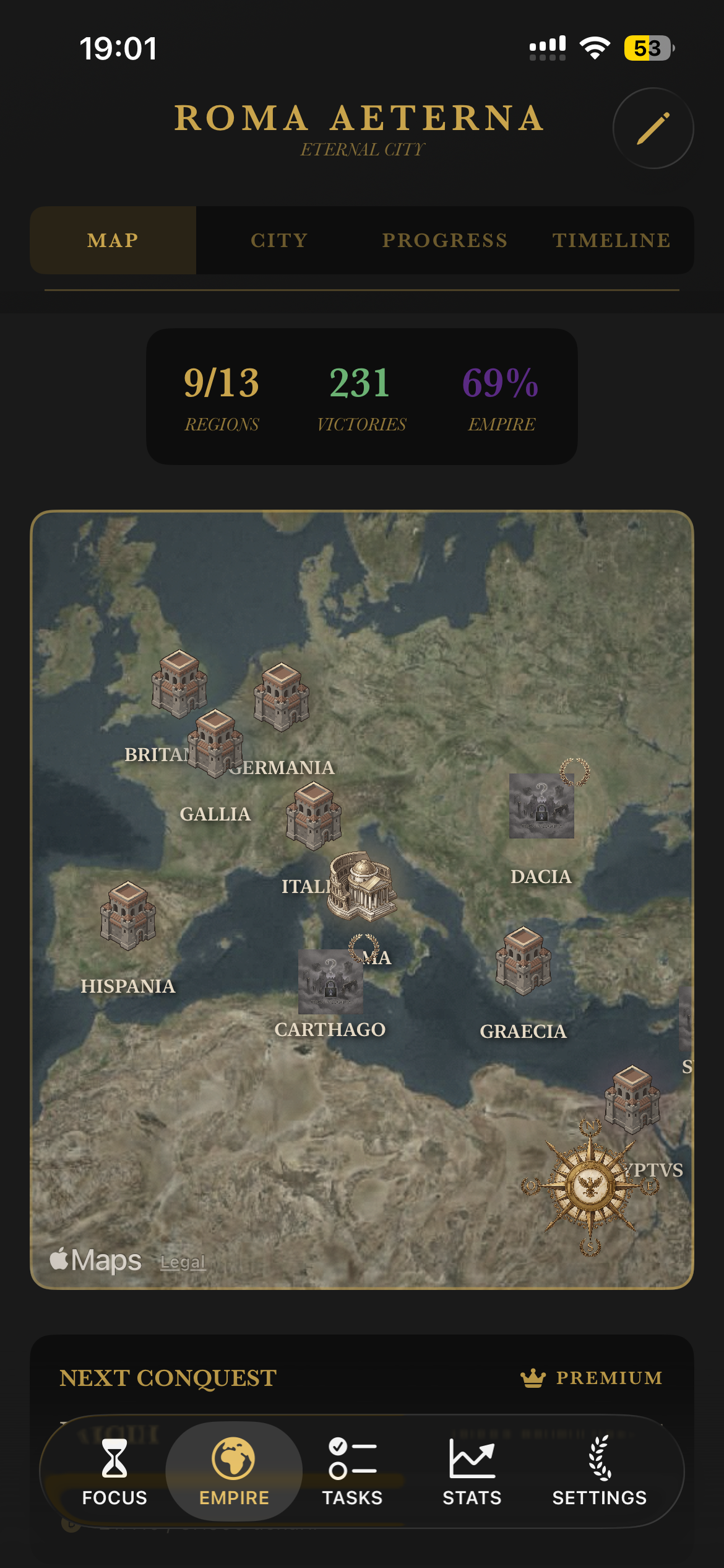 Empire Map - Conquer Regions